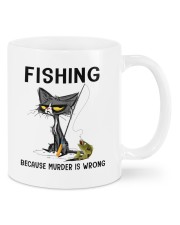 Fishing Because Murder Is Wrong Mugs tile