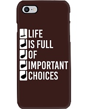 Life Is Full Of Important Choices - Love Golf Phone Case tile