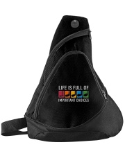 Life Is Full Of Important Choices - Golf Gifts Sling Pack tile
