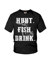 Hunt Fish Drink - Love Hunting Youth T-Shirt tile
