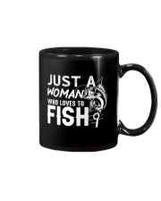 Just A Woman Who Loves To Fish - Love Fishing Mug tile