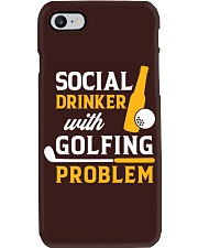 Social Drinker With Golfing Problem - Love Golf Phone Case tile
