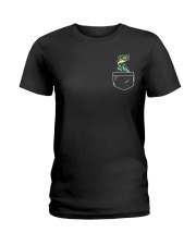 Bass Fish Pocket - Love Fishing Ladies T-Shirt tile