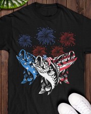 Fishing Flag - Fishing Gifts Classic T-Shirt apparel-classic-tshirt-lifestyle-front-160