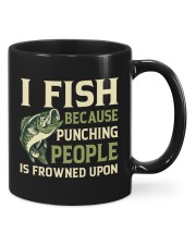 I Fish Because Punching People Is Frowned Upon - Love Fishing Mugs tile