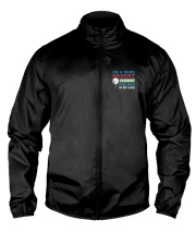 On A Dark Desert Fairway Cool Wind In My Hair - Love Golf Lightweight Jacket tile