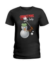Christmas In July - Golf Lover Ladies T-Shirt tile