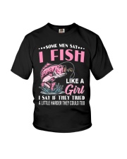 I Fish Like A Girl - Love Fishing Youth T-Shirt tile