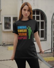 Swing Swear Drink Repeat - Love Golf Classic T-Shirt apparel-classic-tshirt-lifestyle-19