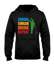 Swing Swear Drink Repeat - Love Golf Hooded Sweatshirt tile