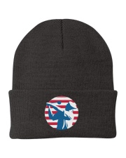 Golfer US Flag - Love Golf Knit Beanie tile