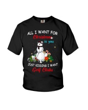 Just Kidding I Want Golf Clubs Youth T-Shirt tile