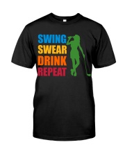 Swing Swear Drink Repeat - Love Golf Classic T-Shirt tile