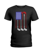 Golf Flag - Love Golf Ladies T-Shirt tile