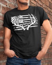 Deer Antlers Flag - Hunting Lover Classic T-Shirt apparel-classic-tshirt-lifestyle-26