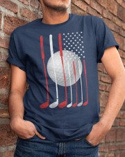 American Flag Golf Clubs - Golf Lover Classic T-Shirt apparel-classic-tshirt-lifestyle-26