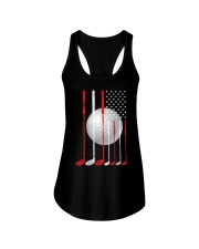 American Flag Golf Clubs - Golf Lover Ladies Flowy Tank tile