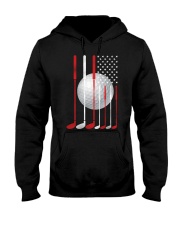 American Flag Golf Clubs - Golf Lover Hooded Sweatshirt tile