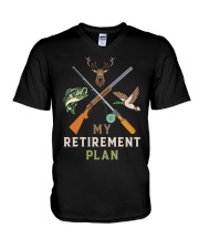My Retirement Plan - Love Fishing Duck Hunting V-Neck T-Shirt tile