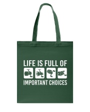 Life Is Full Of Important Choices - Love Golf Tote Bag tile