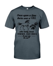 Once Upon A Time-A Girl Really Loved Horse And Dog Classic T-Shirt tile