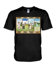 Be Strong Be Brave Be Humble Be Badass- Love Golf V-Neck T-Shirt tile