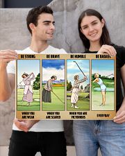 Be Strong Be Brave Be Humble Be Badass- Love Golf 24x16 Poster poster-landscape-24x16-lifestyle-21