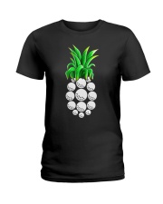 Pineapple Golf Ball - Golf Lover Ladies T-Shirt tile