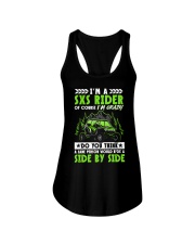 SXS UTV I'm A SXS Rider Of Course I'm Crazy Do You Think  A Sane Person Can Ride A Side By Side Ladies Flowy Tank tile