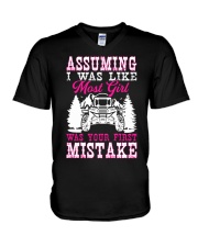SXS UTV Assuming I Was Like Most Women Was Your First Mistake V-Neck T-Shirt tile