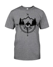 Snowmobile Sled Compass Mountain Classic T-Shirt tile