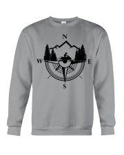 Snowmobile Sled Compass Mountain Crewneck Sweatshirt tile