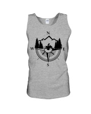 Snowmobile Sled Compass Mountain Unisex Tank tile