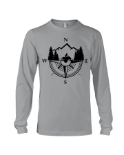 Snowmobile Sled Compass Mountain Long Sleeve Tee tile
