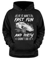 Dirt Track Racing If It Ain't Fast Fun And Dirty Hooded Sweatshirt apparel-hooded-sweatshirt-lifestyle-front-34