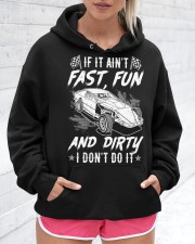 Dirt Track Racing If It Ain't Fast Fun And Dirty Hooded Sweatshirt custom-hoodie-sweatshirt-lifestyle-front-275