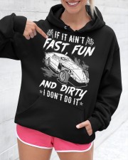 Dirt Track Racing If It Ain't Fast Fun And Dirty Hooded Sweatshirt custom-hoodie-sweatshirt-lifestyle-front-276