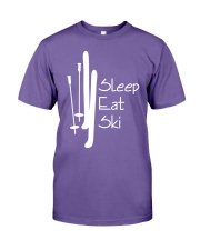 Skiing Eat Sleep Repeat Premium Fit Mens Tee tile