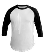 Skiing Eat Sleep Repeat Baseball Tee tile