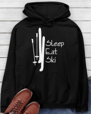 Skiing Eat Sleep Repeat Hooded Sweatshirt apparel-hooded-sweatshirt-lifestyle-front-182