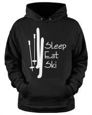 Skiing Eat Sleep Repeat Hooded Sweatshirt apparel-hooded-sweatshirt-lifestyle-front-34