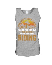 Snowmobile Sled You Don't Stop Riding When you Get Old You Get old When You Stop Riding Unisex Tank tile