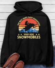 Snowmobile Sled Best Dad Have Daughter Hooded Sweatshirt apparel-hooded-sweatshirt-lifestyle-front-182