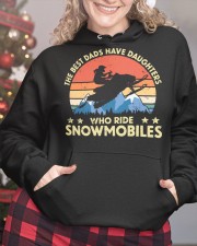 Snowmobile Sled Best Dad Have Daughter Hooded Sweatshirt custom-hoodie-sweatshirt-lifestyle-front-208