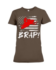Snowmoibile Sled Brap American Pride Premium Fit Ladies Tee tile