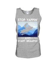 Snowmobile Sled Stop Yappin' And Start Braapin' Unisex Tank tile