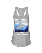 Snowmobile Sled Stop Yappin' And Start Braapin' Ladies Flowy Tank tile