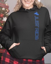 Snowmobile Sled Snowmobiler Just Ride Hooded Sweatshirt custom-hoodie-sweatshirt-lifestyle-front-208