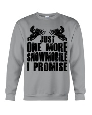 Snowmobile Sled Just One More Snowmobile I Promise Crewneck Sweatshirt tile