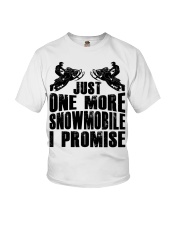 Snowmobile Sled Just One More Snowmobile I Promise Youth T-Shirt tile